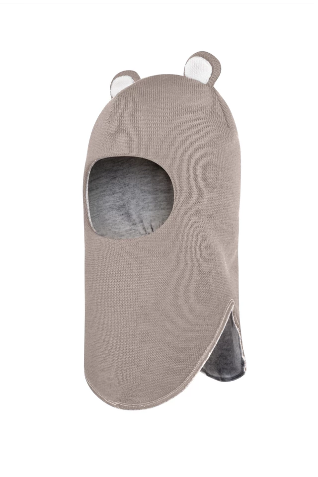 Зимова шапочка-шолом Corona.hm "Ведмедик" капучіно