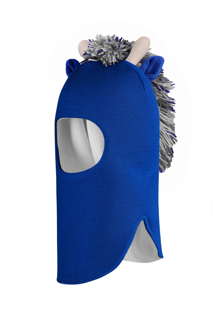 Зимняя шапочка шлем Corona.hm *Жирафчик* электрик