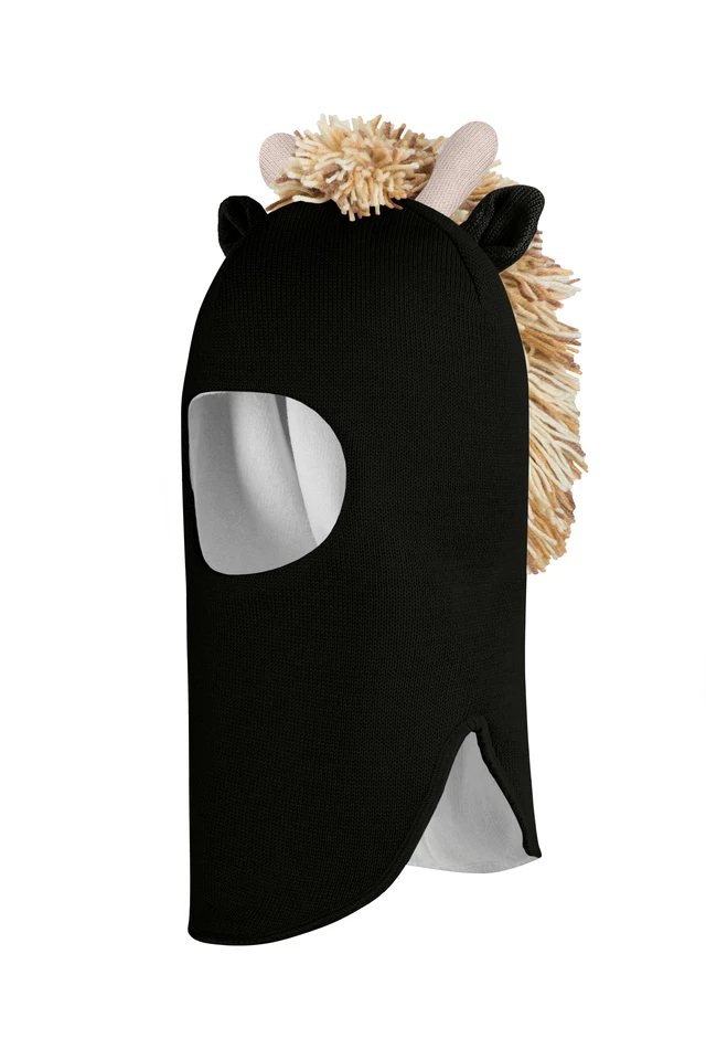 Зимняя шапочка шлем Corona.hm *Жирафчик* черный