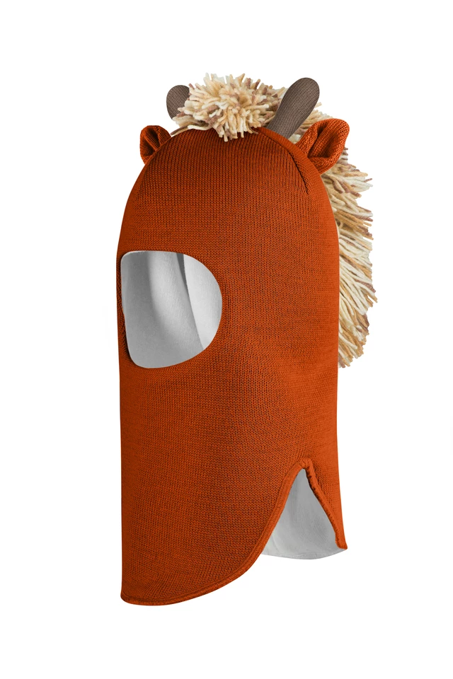 Зимняя шапочка шлем Corona.hm *Мисс Жирафка* оранж