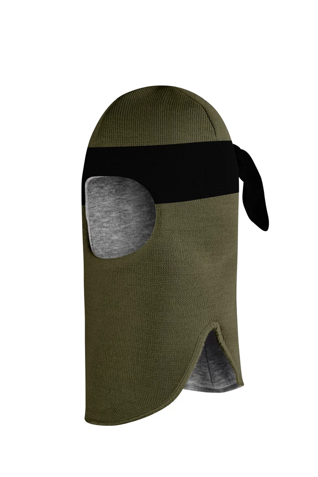 Зимняя шапочка шлем Corona.hm "Ниндзя" хаки