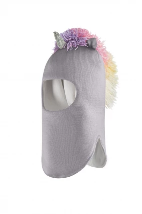 Зимова шапочка-шолом Corona.hm "Єдиноріжка" димка