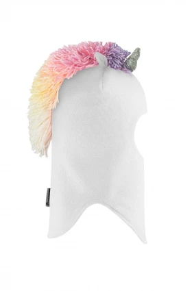 Зимова шапочка-шолом Corona.hm "Єдиноріжка" молоко