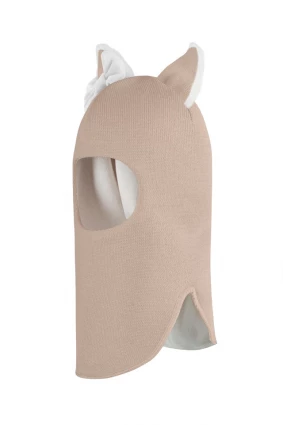 Зимова шапочка-шолом Corona.hm "Лисичка" беж золотий