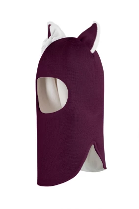 Зимова шапочка-шолом Corona.hm "Лисичка" бордо