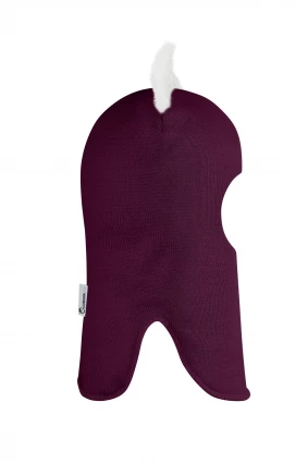 Зимняя шапочка-шлем Corona.hm "Лисичка" бордо