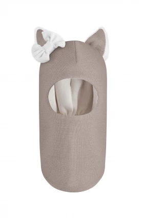 Зимняя шапочка-шлем Corona.hm "Лисичка" капучино