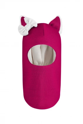 Зимова шапочка-шолом Corona.hm "Лисичка" малина