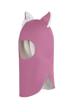 Зимова шапочка-шолом Corona.hm "Лисичка" пильно-рожевий