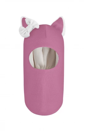 Зимова шапочка-шолом Corona.hm "Лисичка" пильно-рожевий