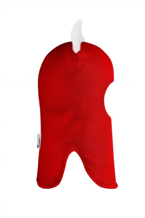 Зимняя шапочка-шлем Corona.hm "Лисичка" красный