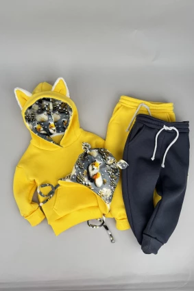 Костюм Corona.hm *Лисичка* жовтий з додатковими штанами та шапочкою (шапочка на вибір)