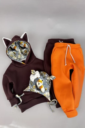 Костюм Corona.hm *Лисичка* шоколад з додатковими штанами та шапочкою (шапочка на вибір)