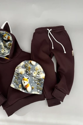 Костюм Corona.hm *Лисичка* шоколад з шапочкою (шапочка на вибір)