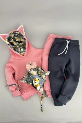 Костюм Corona.hm *Лисичка* рожева з додатковими штанами та шапочкою (шапочка на вибір)