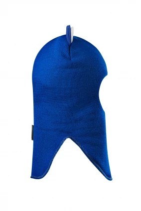 Зимняя шапочка-шлем Corona.hm “Лев” на кнопках электрик