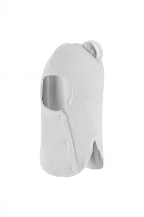 Зимняя шапочка-шлем Corona.hm “Лев” на кнопках молоко