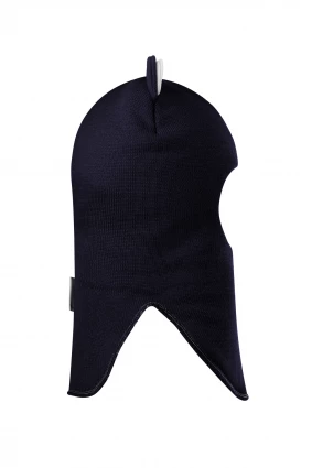 Зимняя шапочка-шлем Corona.hm “Лев” на кнопках синий