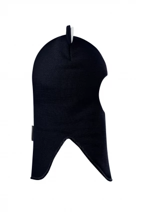 Зимняя шапочка-шлем Corona.hm “Лев” на кнопках синий бархат