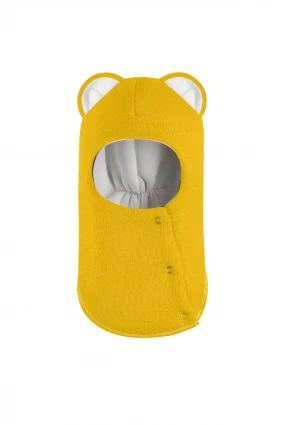 Зимняя шапочка-шлем Corona.hm “Лев” на кнопках солнце