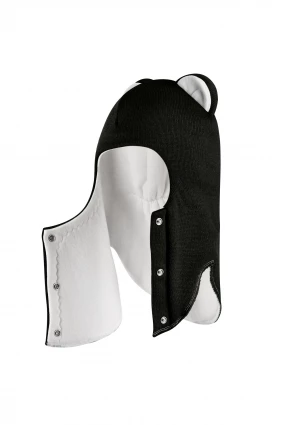 Зимняя шапочка-шлем Corona.hm “Лев” на кнопках черный