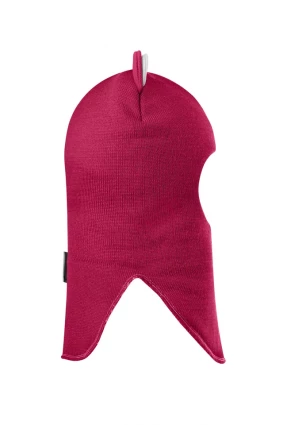 Зимова шапочка-шолом Corona.hm “Лев” із кнопками  ягідний