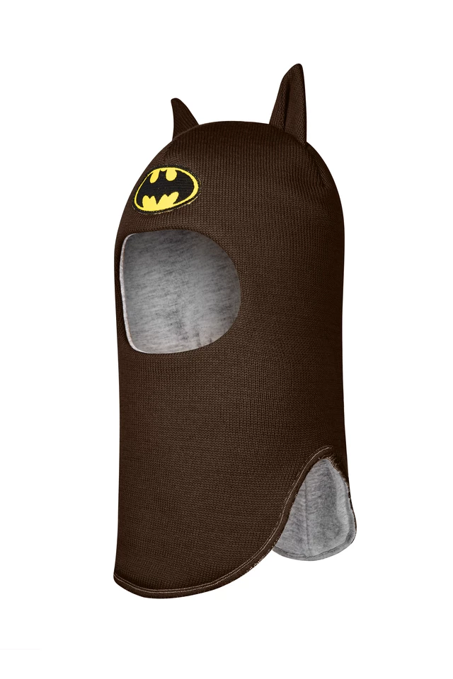 Зимова шапочка-шолом Corona.hm "Бетмен" шоколад