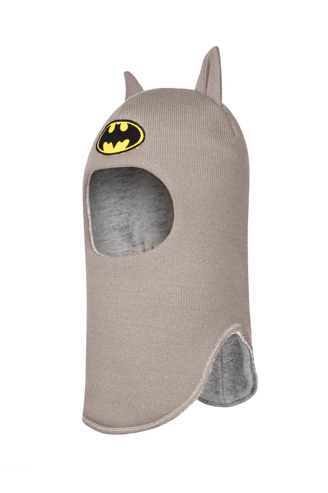 Зимняя шапочка шлем Corona.hm "Бэтмен" капучино