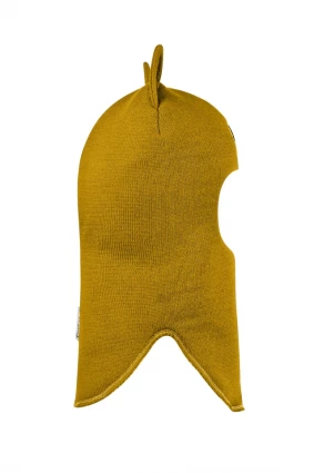 Зимняя шапочка шлем Corona.hm "Бэтмен" медовый