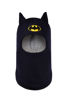 Зимняя шапочка шлем Corona.hm "Бэтмен" синий