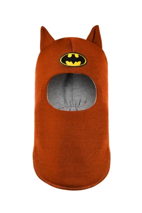 Зимняя шапочка шлем Corona.hm "Бэтмен" оранж