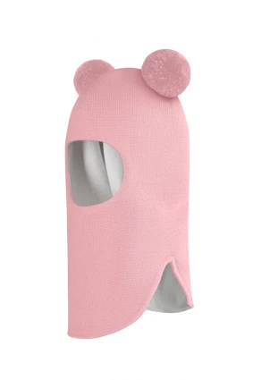 Зимняя шапочка шлем Corona.hm "Пандочка" розовый