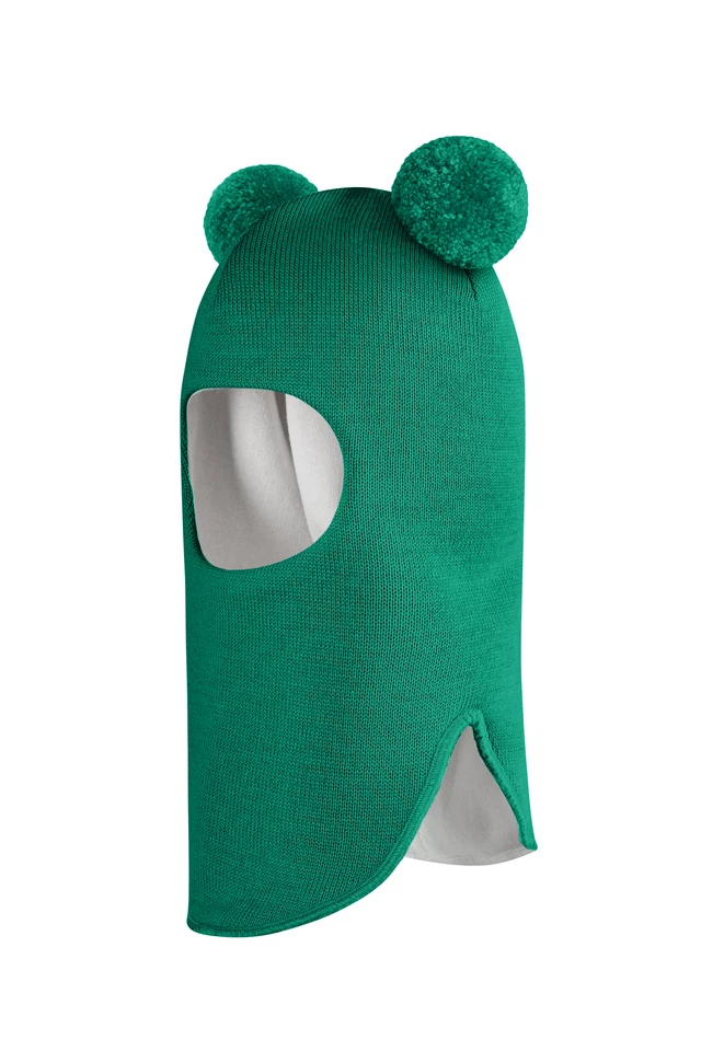 Зимова шапочка-шолом Corona.hm "Пандочка" смарагд