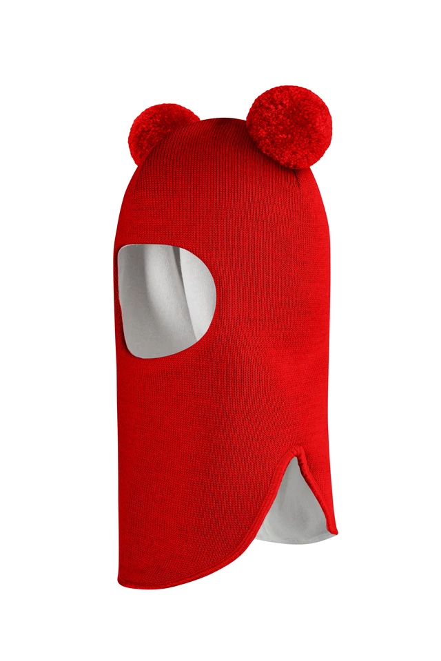 Зимова шапочка-шолом Corona.hm "Пандочка" червоний