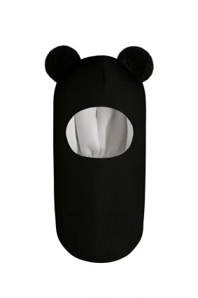 Зимова шапочка-шолом Corona.hm "Пандочка" чорний