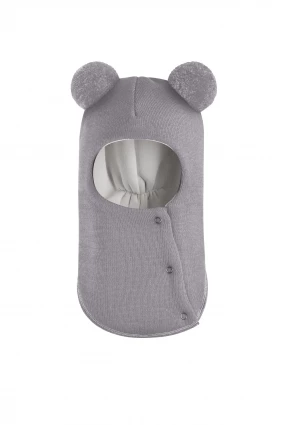 Зимова шапочка-шолом Corona.hm "Пандочка"  із кнопками  димка