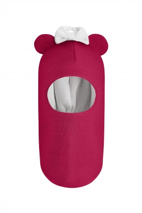 Зимова шапочка-шолом Corona.hm "Міс Мінні" ягідний