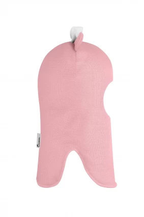 Зимова шапочка-шолом Corona.hm "Міс Мінні" з кнопочками рожевий