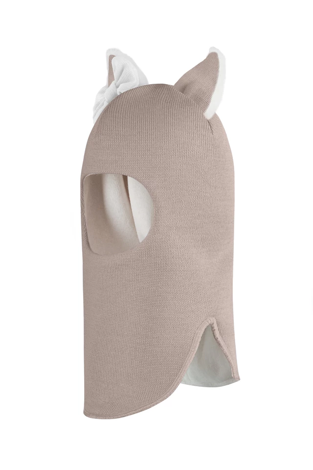 Зимняя шапочка-шлем Corona.hm "Лисичка"  латте