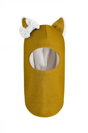 Зимняя шапочка-шлем Corona.hm "Лисичка"  медовый