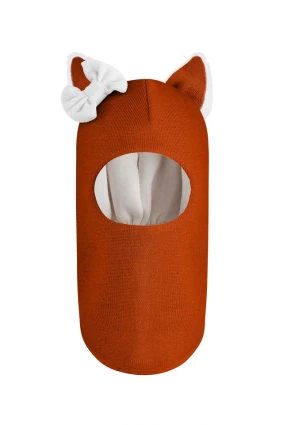 Зимова шапочка-шолом Corona.hm "Лис"  помаранчевий