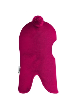 Зимова шапочка-шолом Corona.hm "Пандочка" малина
