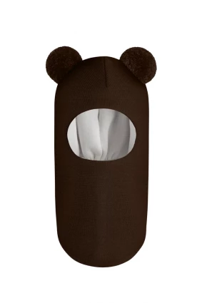 Зимова шапочка-шолом Corona.hm "Пандочка" шоколад