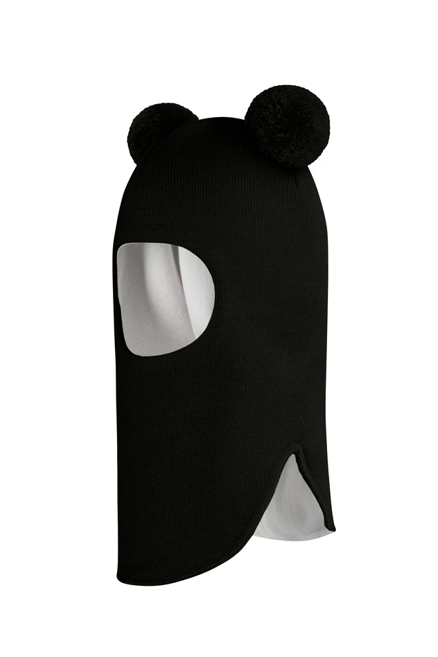 Зимова шапочка-шолом Corona.hm "Пандочка" чорний