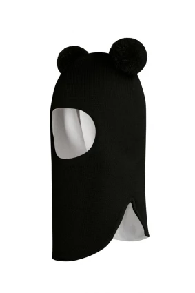 Зимова шапочка-шолом Corona.hm "Пандочка" чорний