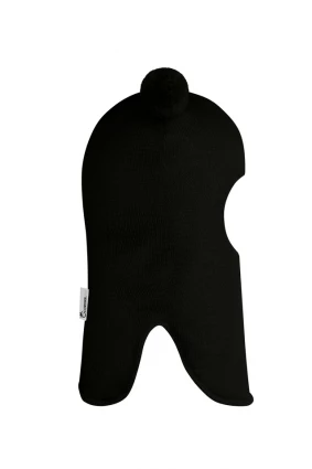 Зимова шапочка-шолом Corona.hm "Пандочка" чорний