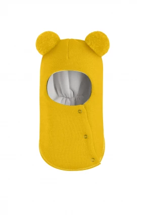 Зимова шапочка-шолом Corona.hm "Пандочка"  із кнопками  сонце