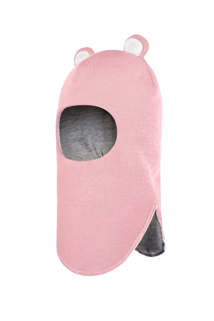 Зимова шапочка-шолом Corona.hm "Міс Ведмедиця" рожевий