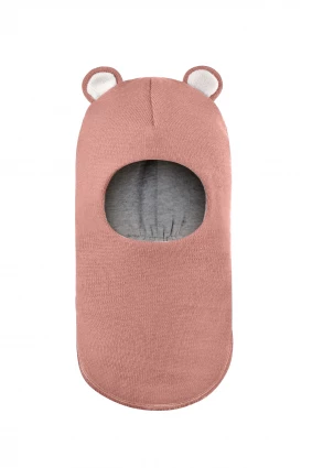 Зимова шапочка-шолом Corona.hm "Міс Ведмедиця" пудра