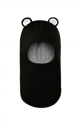 Зимова шапочка-шолом Corona.hm "Міс Ведмедиця" чорний